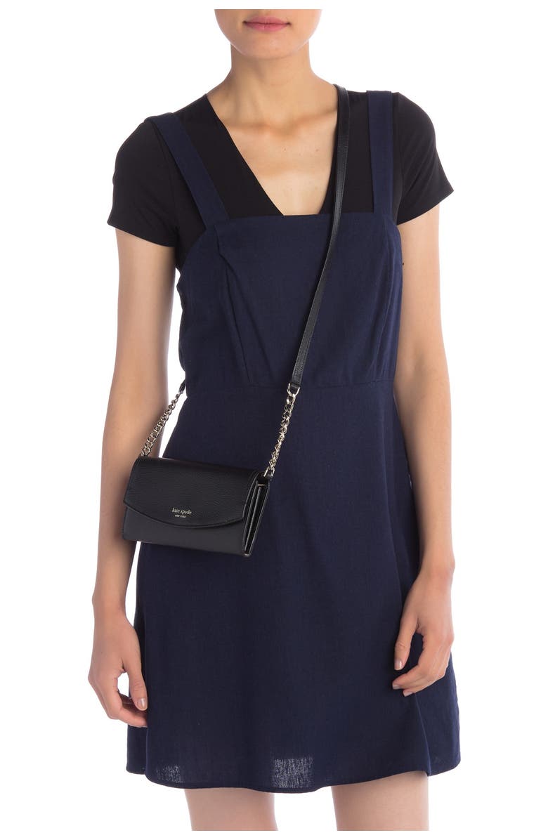 Kate Spade New York eva leather chain wallet, Alternate, color, 