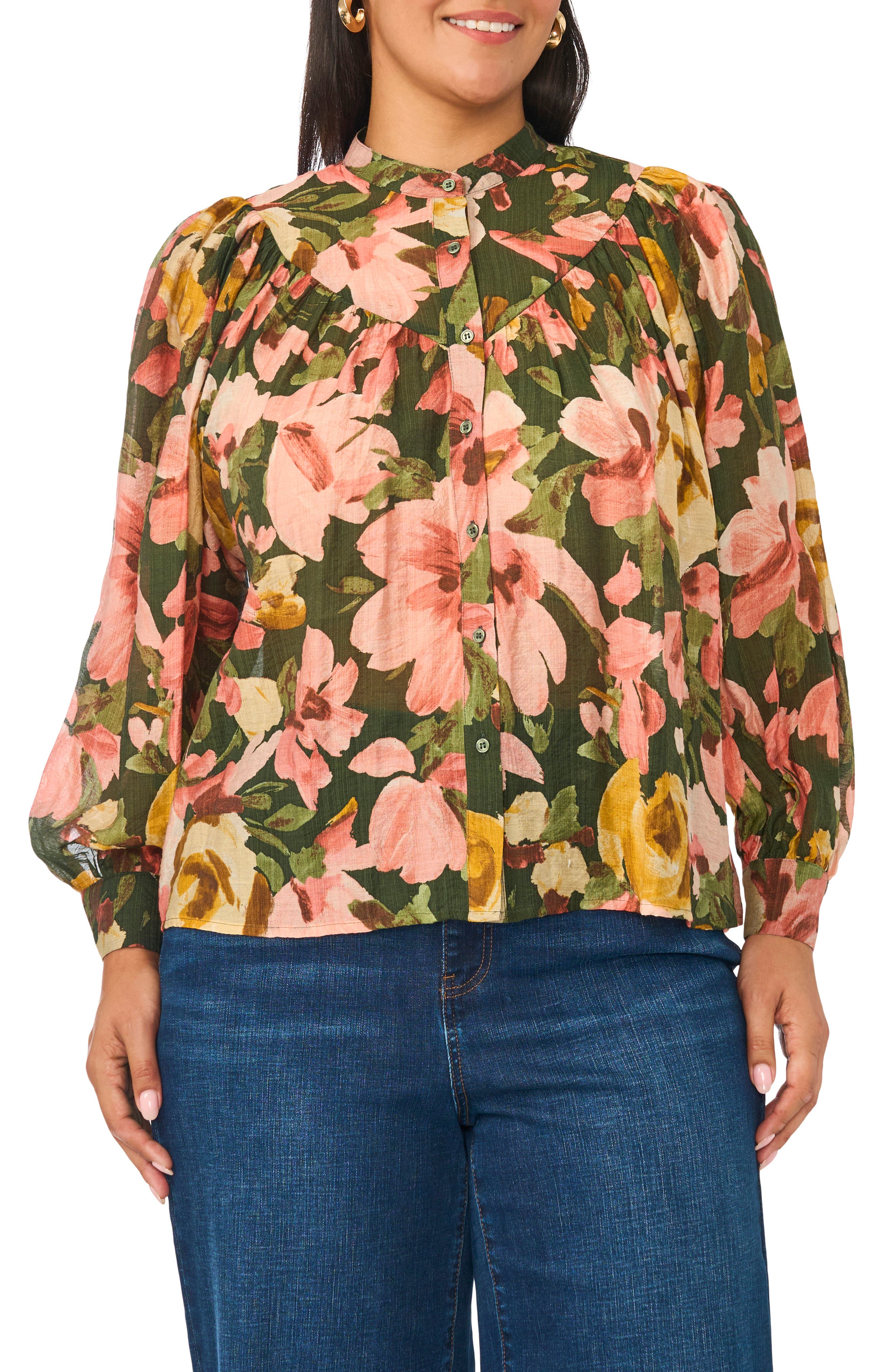 Floral Raglan Sleeve Top