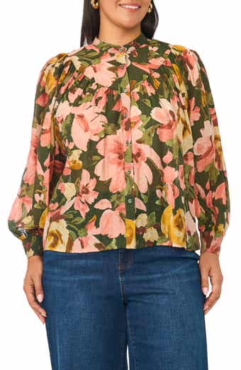 Floral Raglan Sleeve Top