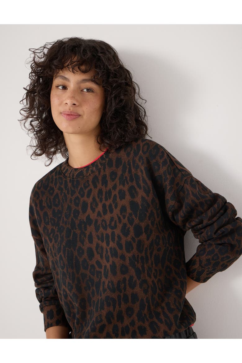 Leopard Print Sweatshirt, Alternate, color, Soft Leopard