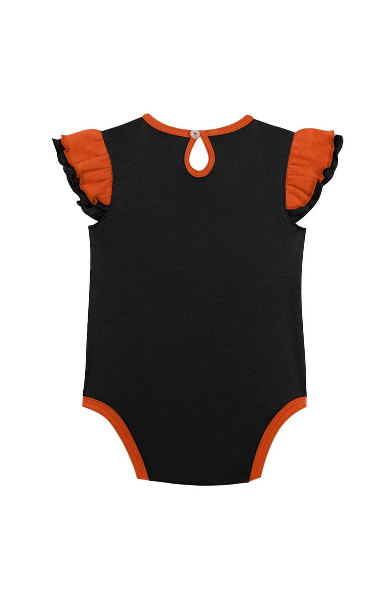 Outerstuff Girls Infant Orange/Black Philadelphia Flyers Two-Pack Training Bodysuit Set, Alternate, color, Orange