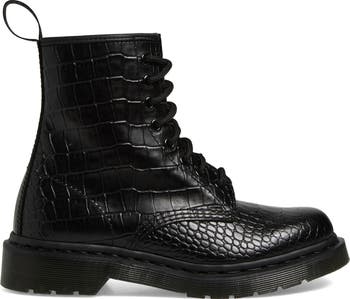 1460 Croc Embossed Combat Boot