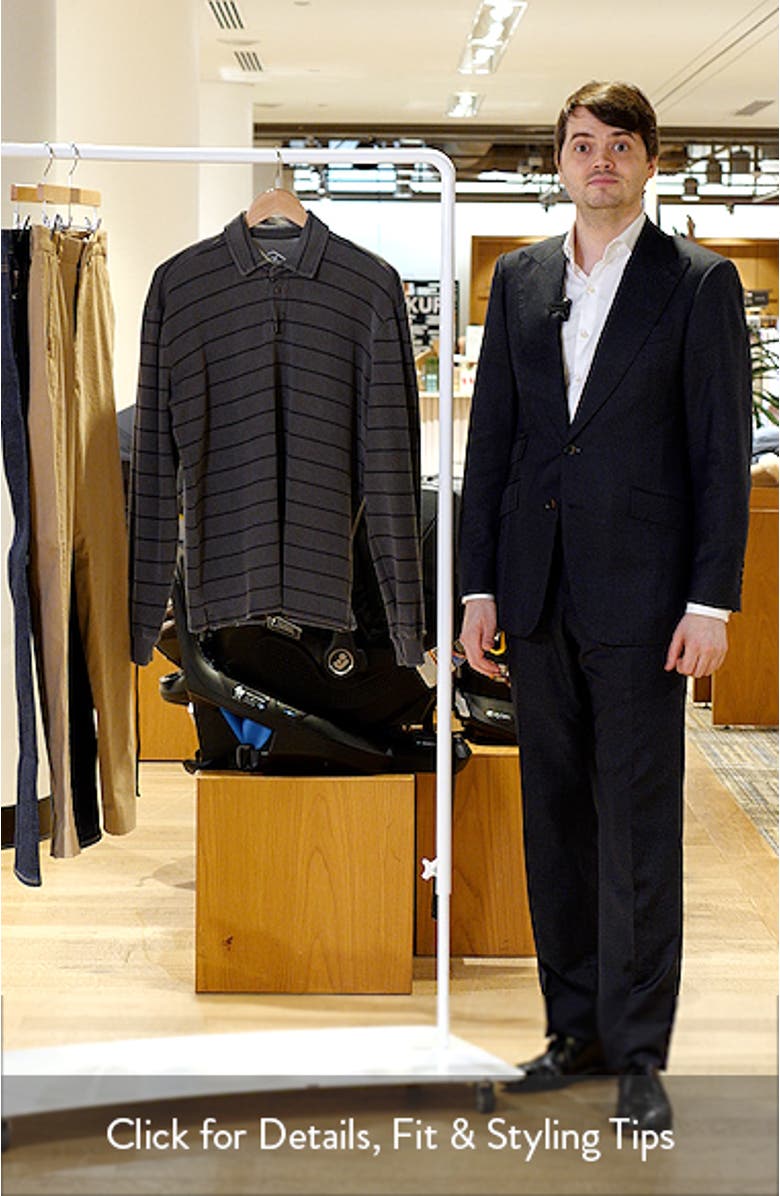 Caza Rib Organic Cotton Long Sleeve Polo, sales video thumbnail