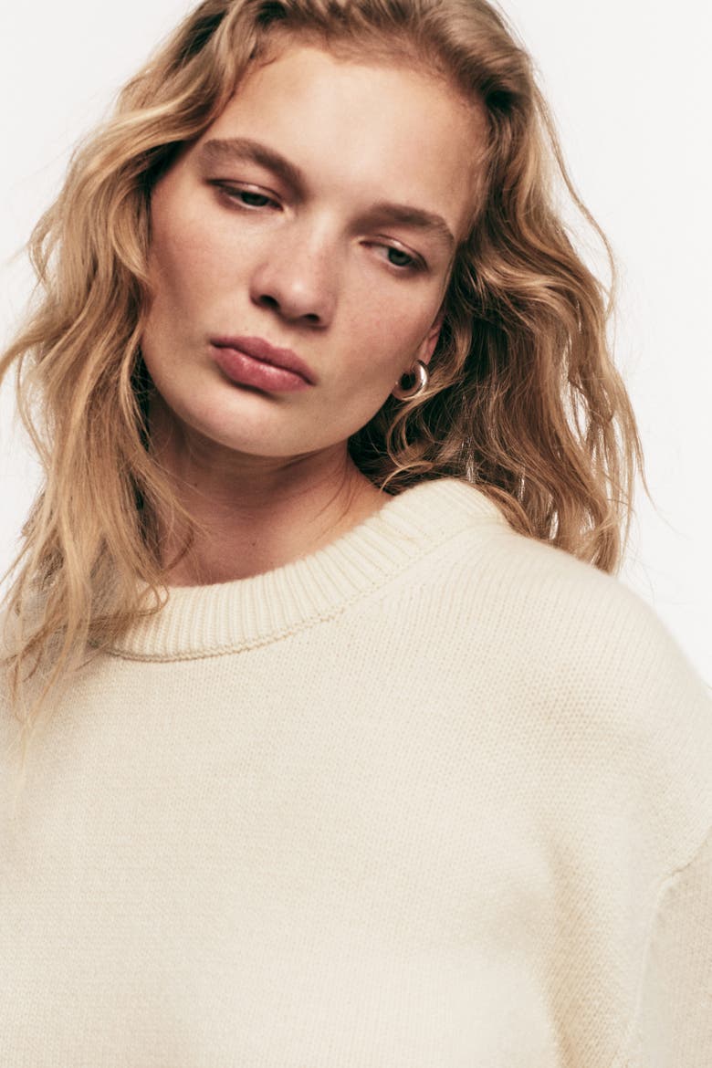 Wool Jumper, Alternate, color, Light beige