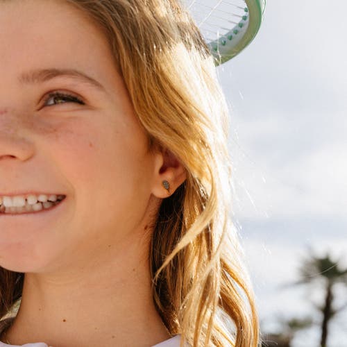 Pip Pop Tennis Racquet Stud Earrings