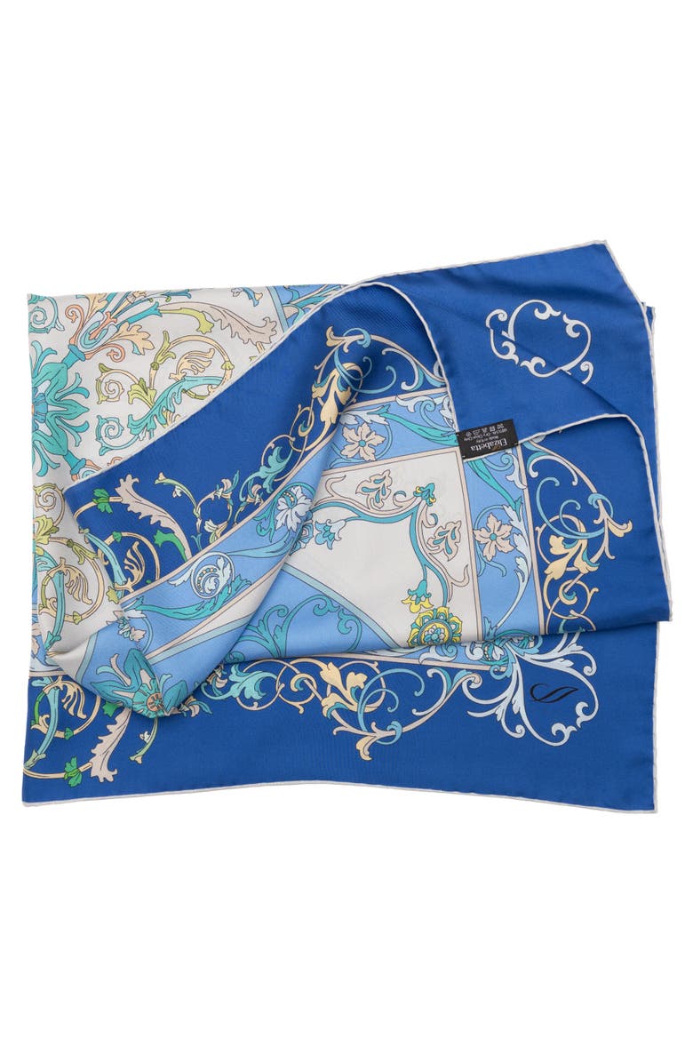 Elizabetta Paulina - Silk Foulard for Women, Alternate, color, Blue