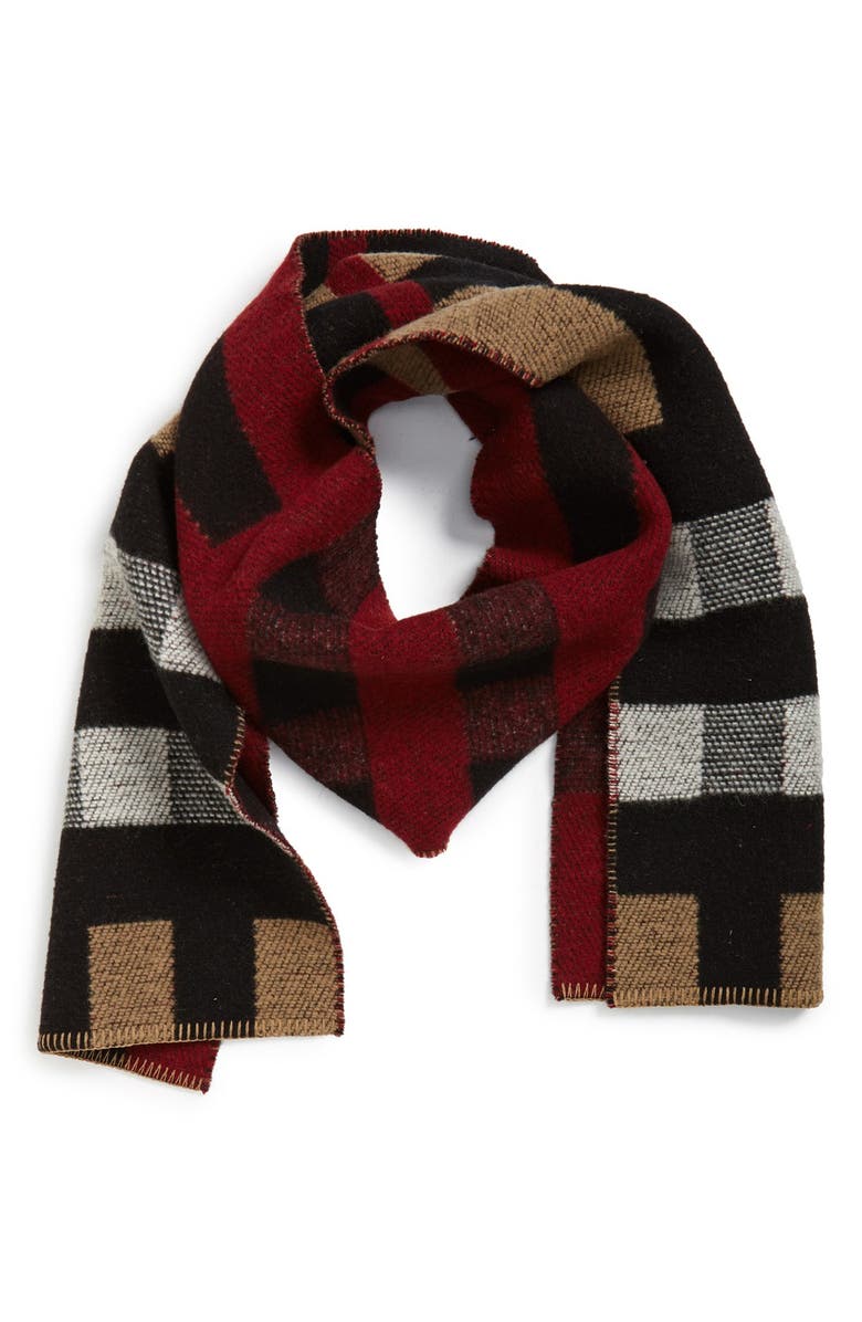 Burberry Mega Wool & Cashmere Blanket Scarf, Main, color, 