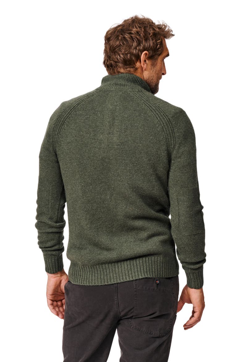 Pelham Zip Neck Sweater, Alternate, color, Dark Green