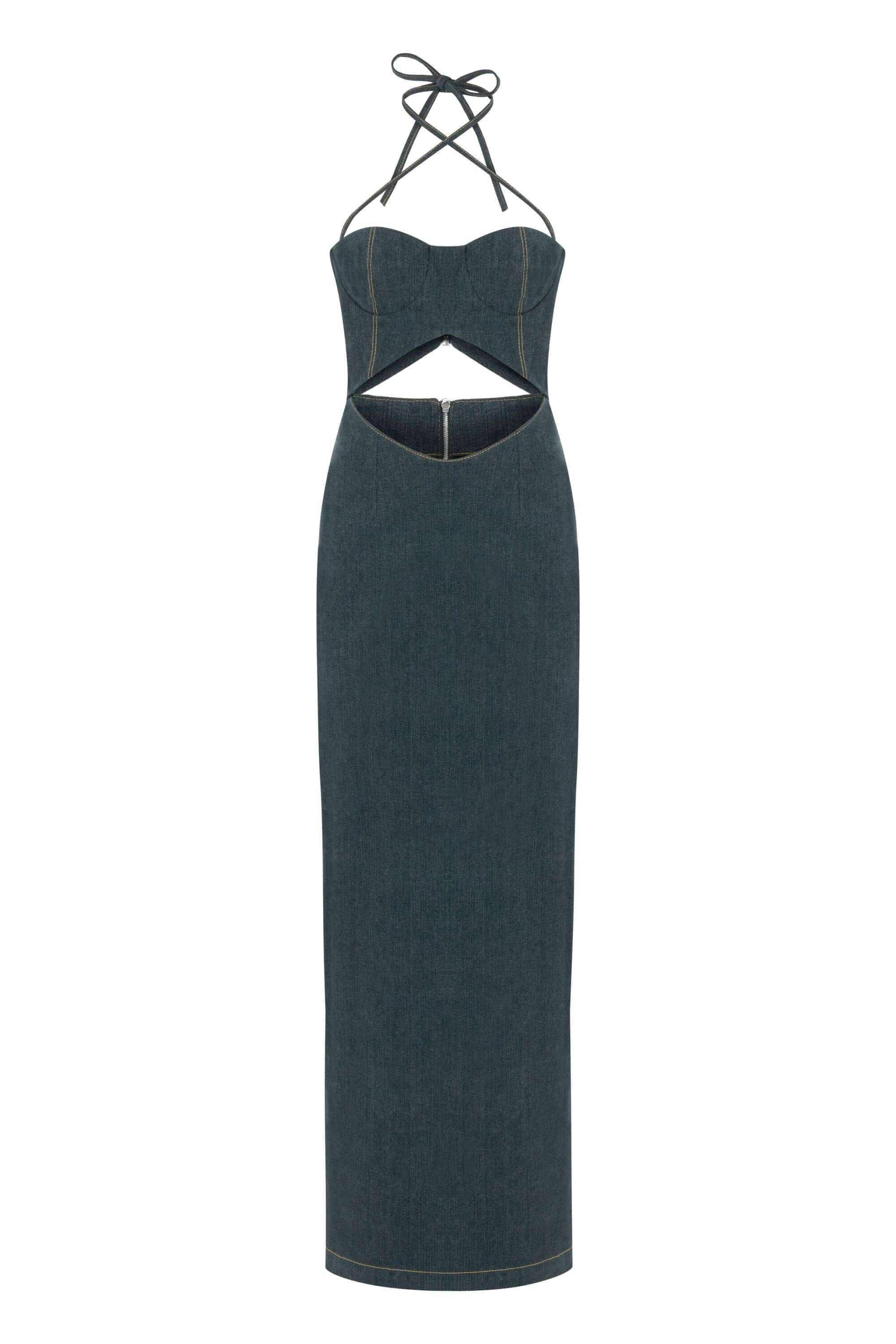 Monte Maxi Denim Dress - image 2