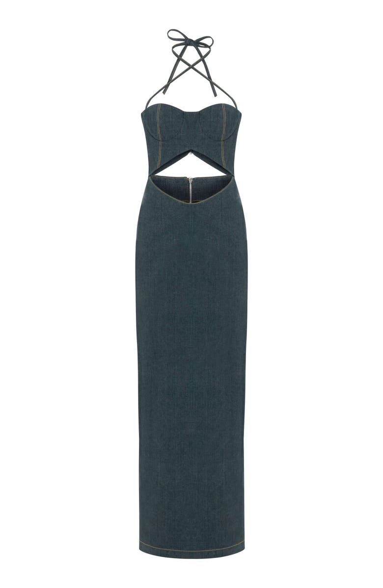 Jendue Monte Maxi Denim Dress, Alternate, color, Blue