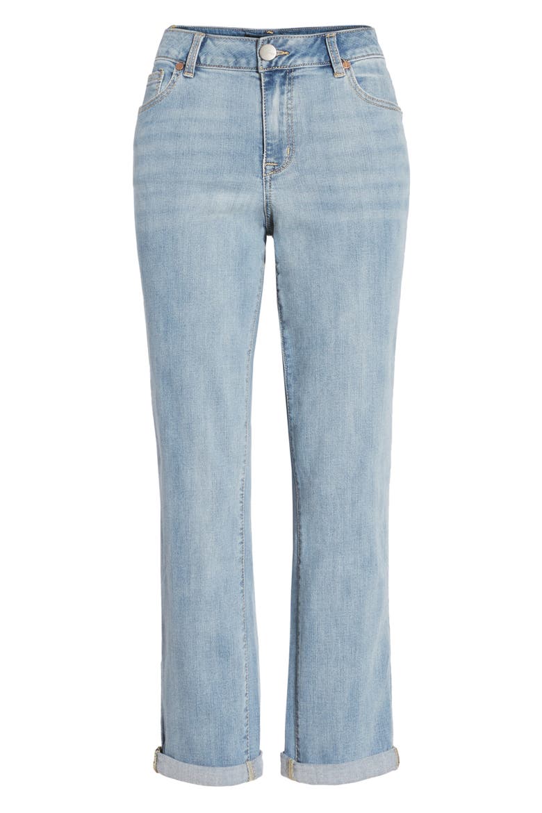 High Waist Ankle Boyfriend Jeans, Alternate, color, IDRIS