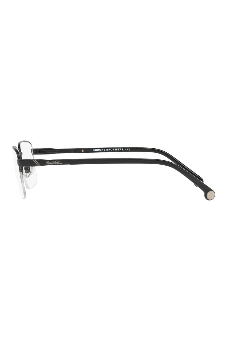56mm Rectangular Optical Glasses, Alternate, color, MATTE BLACK
