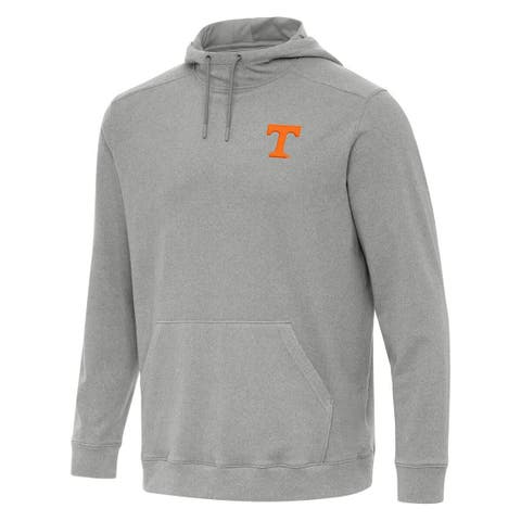 Men's Antigua Heather Gray Tennessee Volunteers Cloud Pullover Hoodie