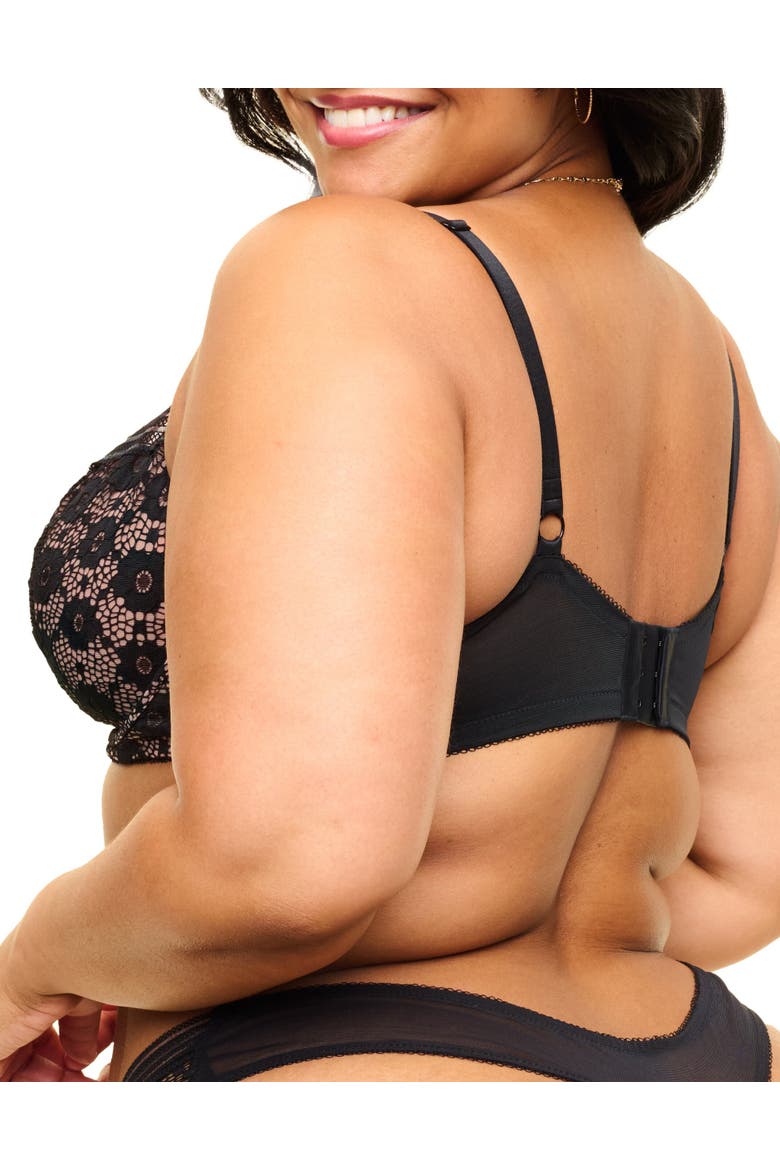 Nolie Unlined Demi Bra, Alternate, color, Black