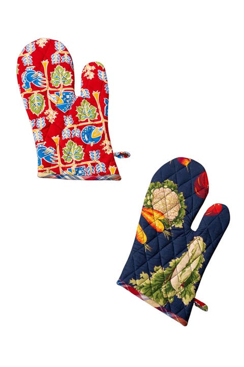 Farm Fresh Oven Mitts, Set of 2
