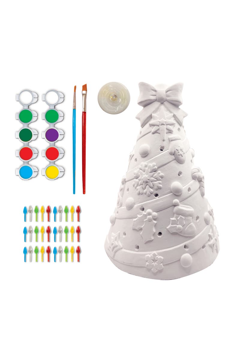 Christmas Tree Light-Up Plaster Kit, Alternate, color, Multicolor