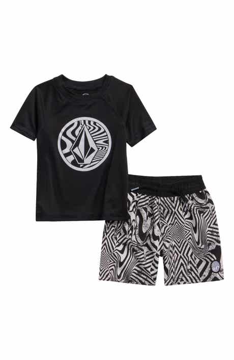 Volcom Rashguard Top & Swim Shorts Set
