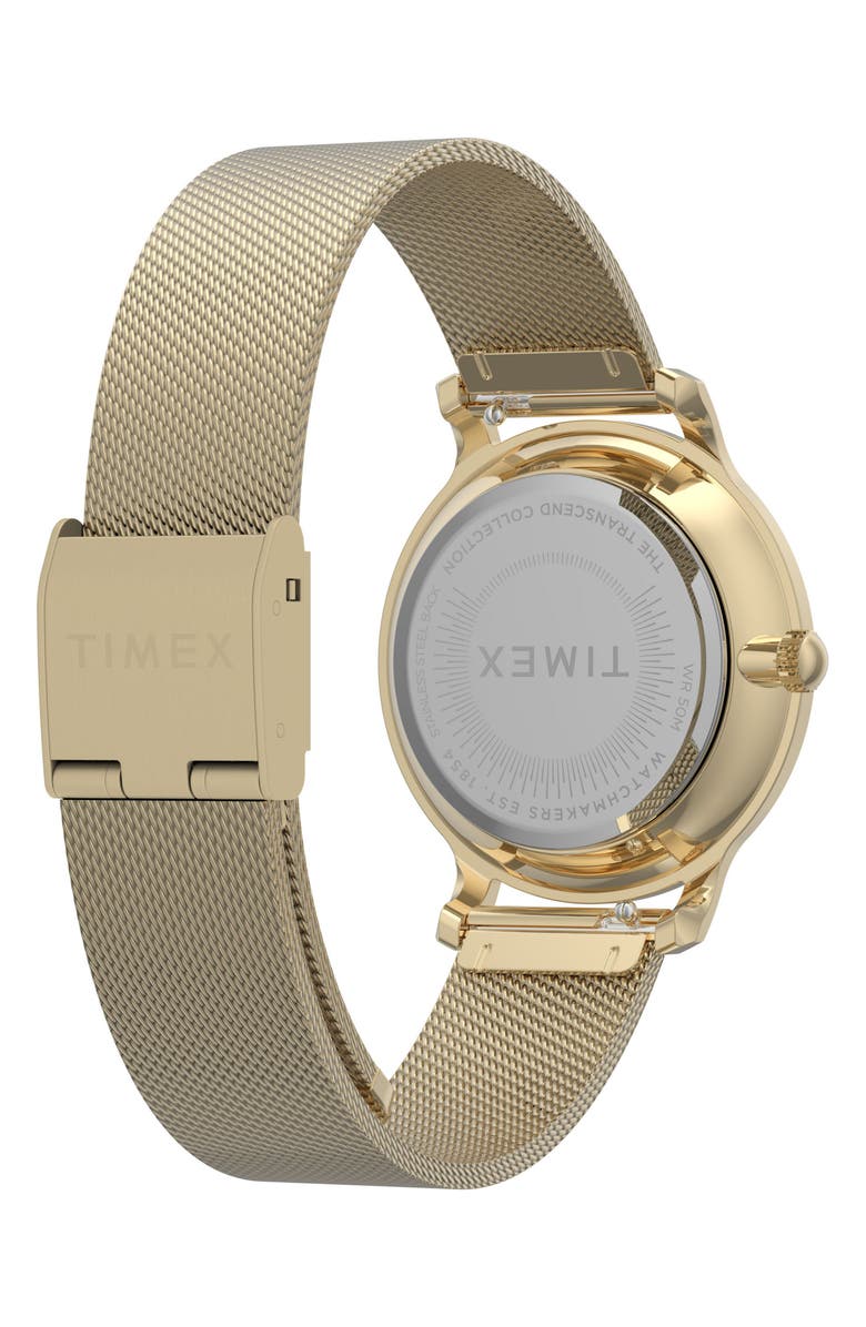 Timex<sup>®</sup> Transcend<sup>™</sup> Mesh Strap Watch, 31mm, Alternate, color, Gold-Tone