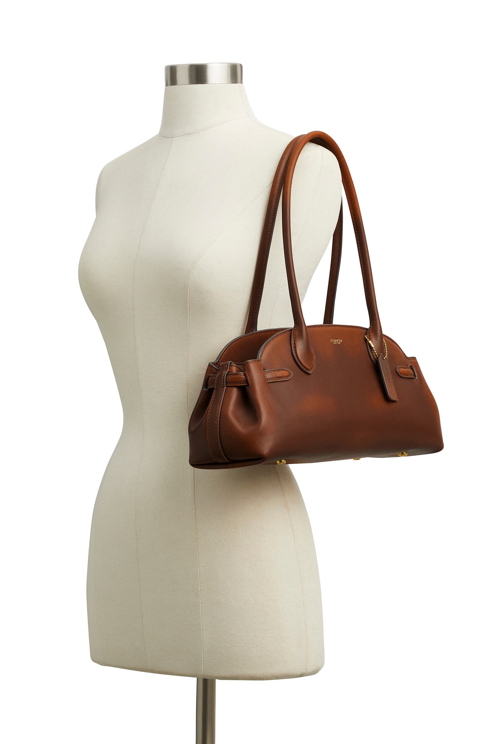 Empire 34 Leather Carryall Bag, Alternate, color, BROWN