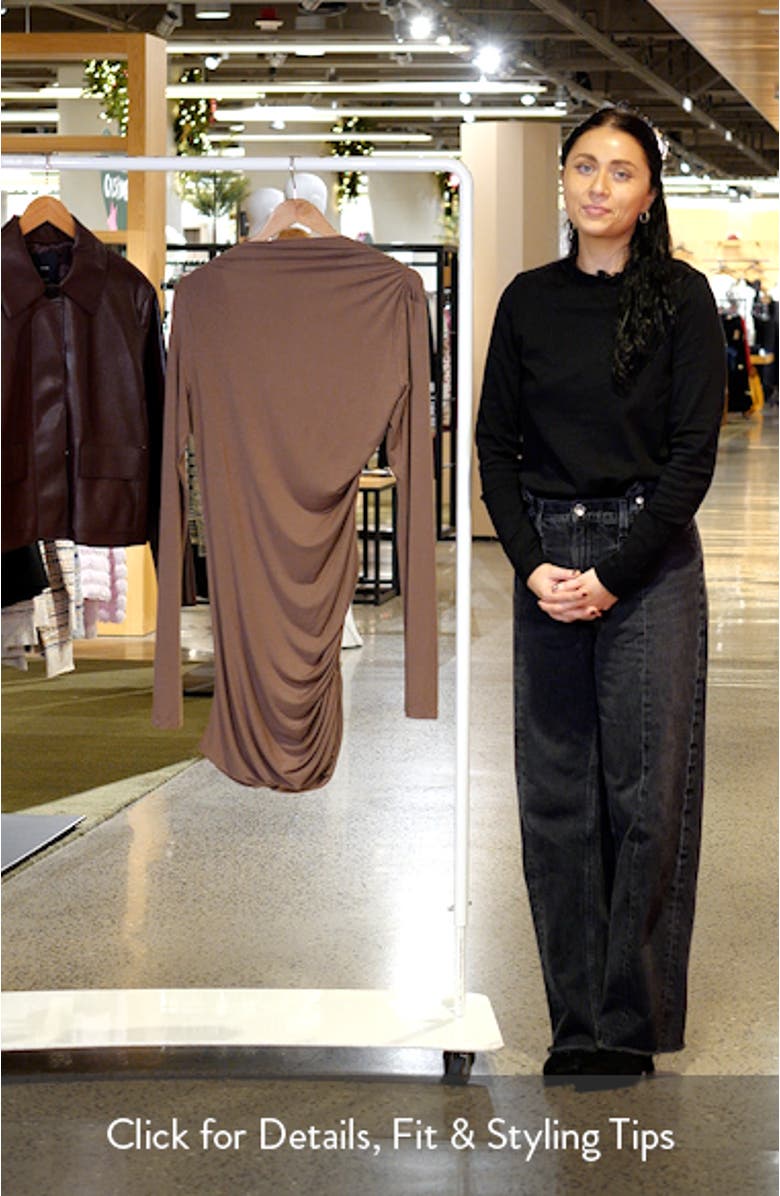 ROMY MINI DRESS Romy Ruched Cocktail Minidress, sales video thumbnail