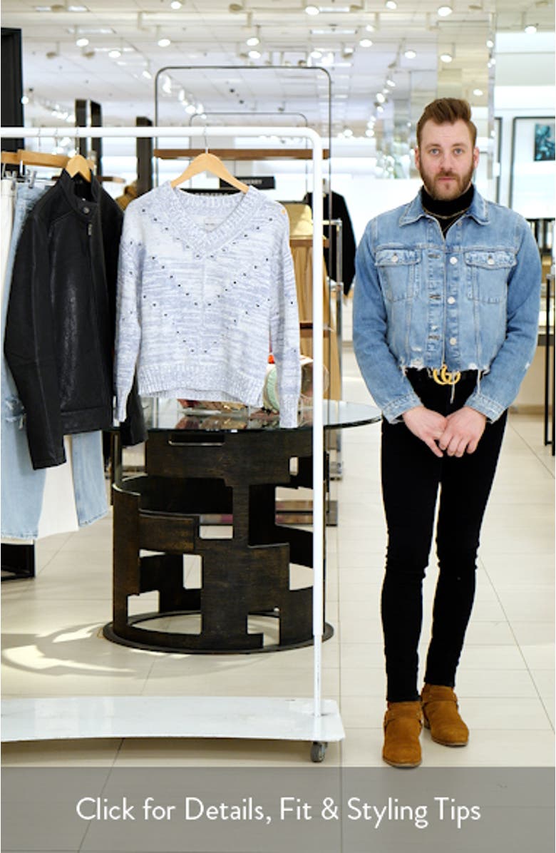 Open Stitch V-Neck Sweater, sales video thumbnail