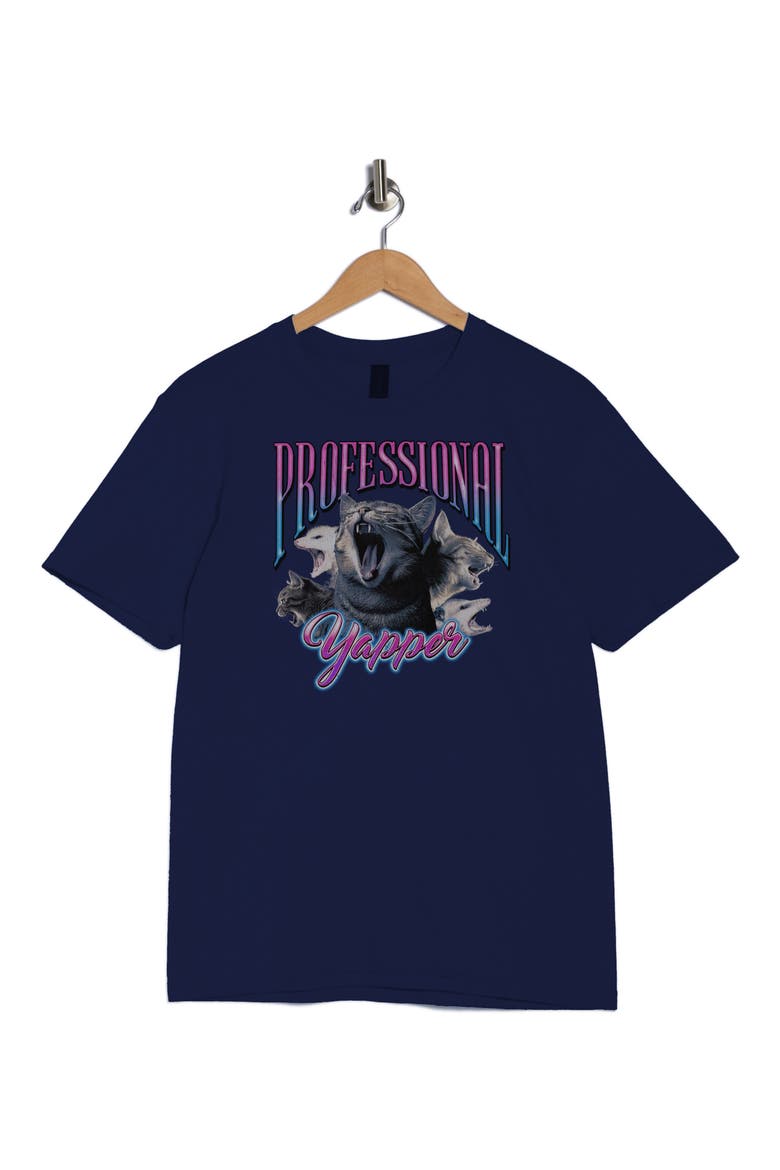 Professional Yapper Graphic T-Shirt, Alternate, color, NAVY