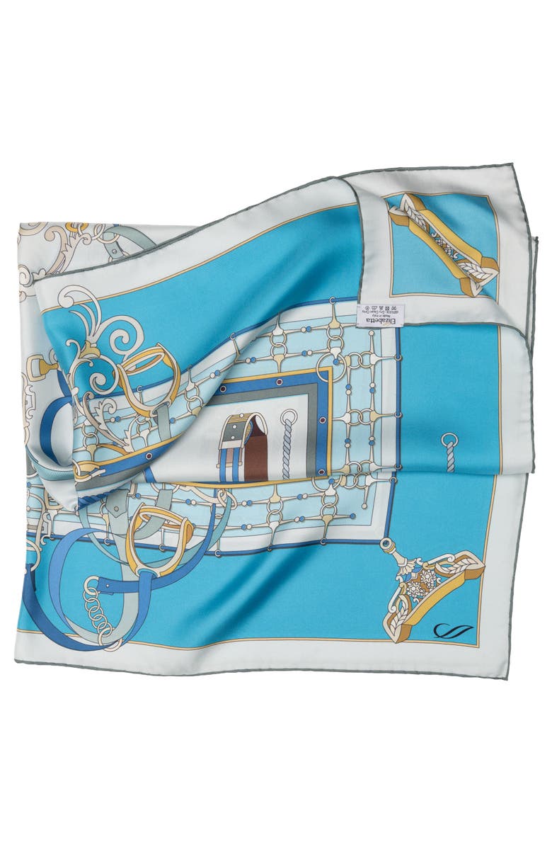 Elizabetta Epona - Silk Foulard for Women, Alternate, color, Blue