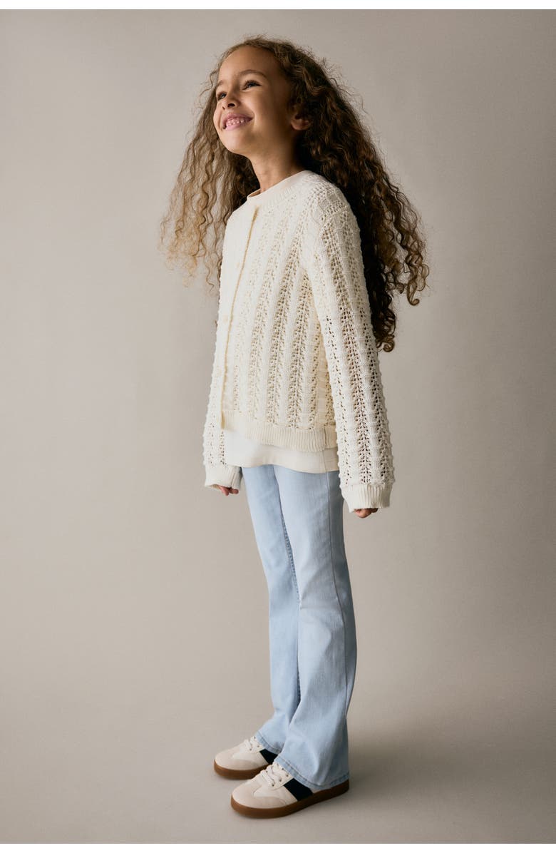 H&M Superstretch Flared Leg Jeans, Alternate, color, Light Denim Blue