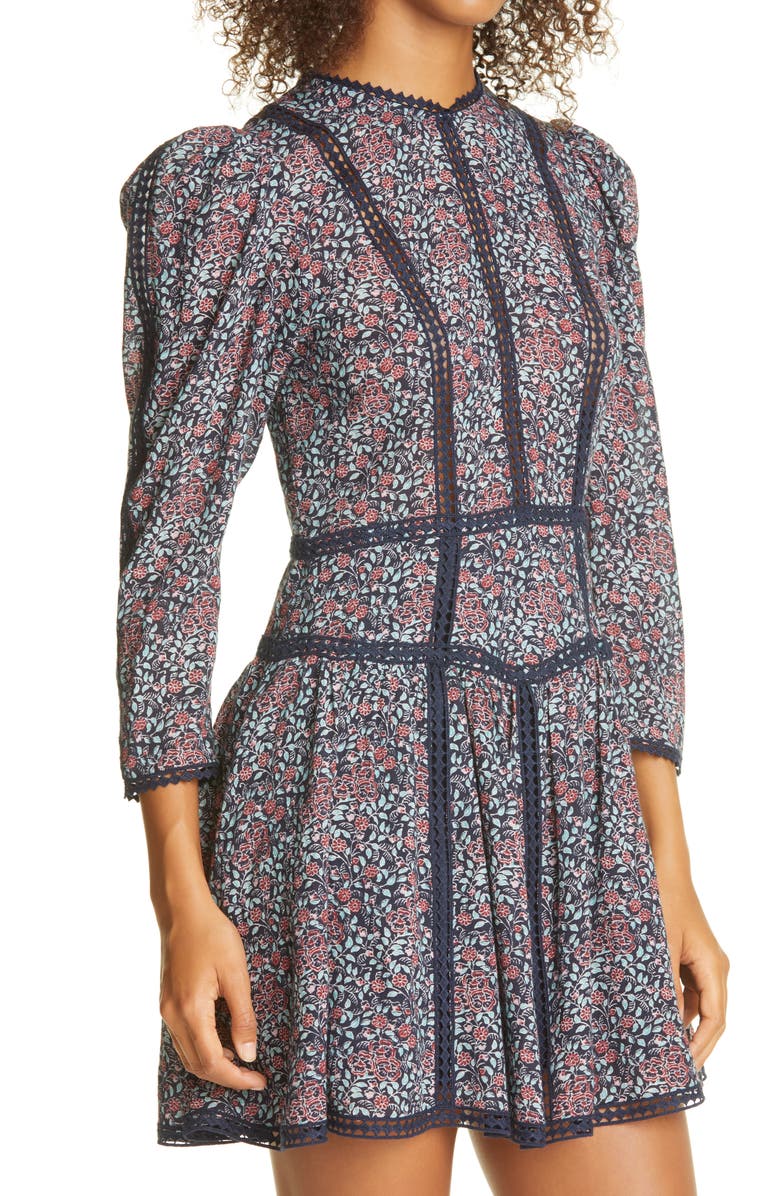 La Vie Rebecca Taylor Lilou Floral Cotton Dress, Alternate, color, 
