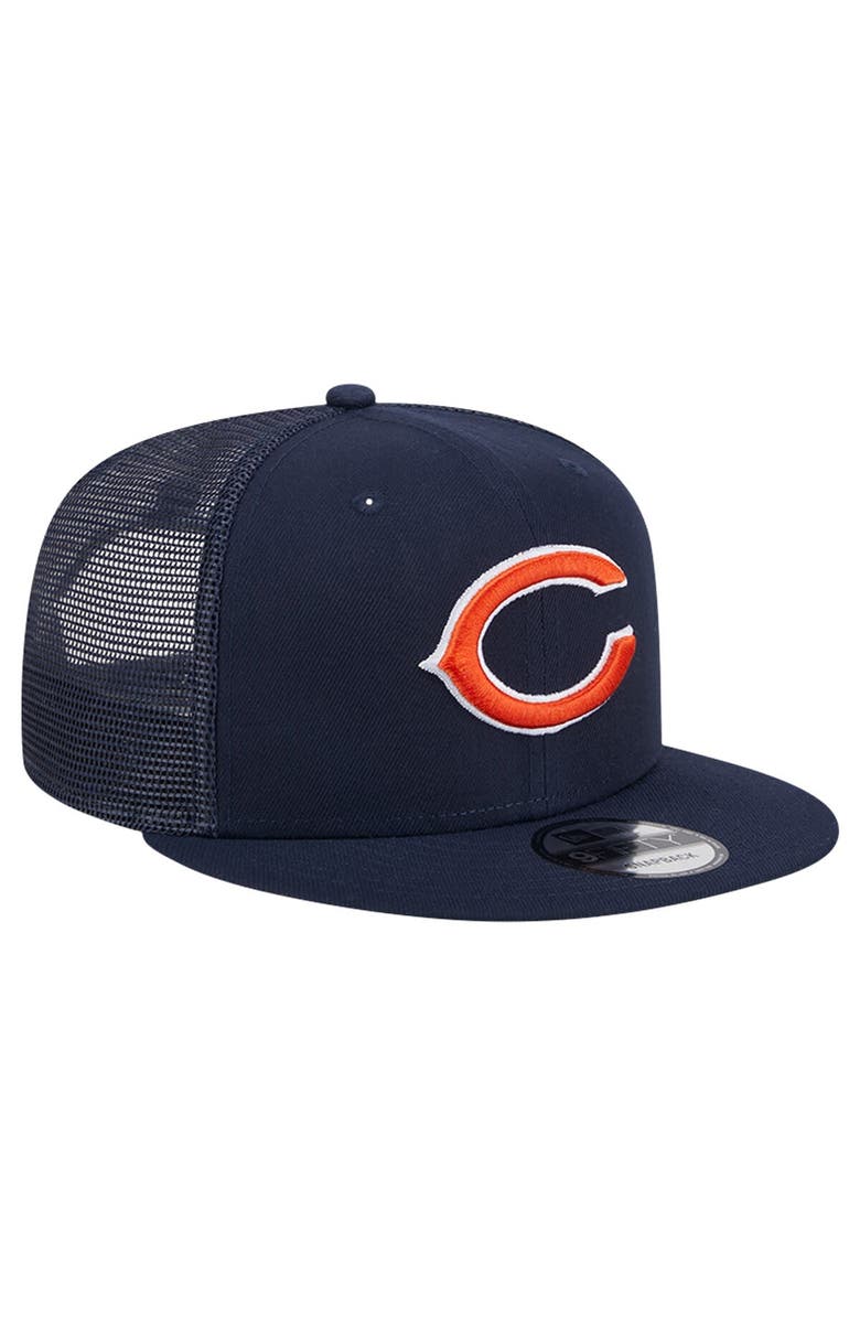 New Era Men's New Era Navy Chicago Bears Main Trucker 9FIFTY Snapback Hat, Alternate, color, 