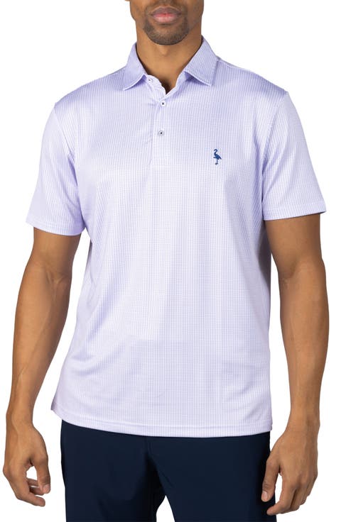 Dots Print Performance Polo