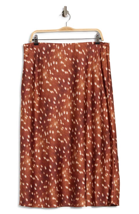 Bambi Satin Midi Skirt