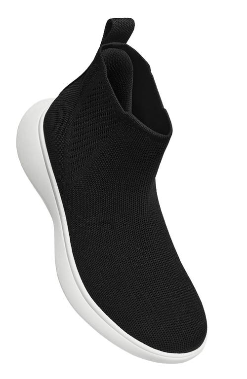Vivaia Round-toe Slip-on Sneaker Boots In Black