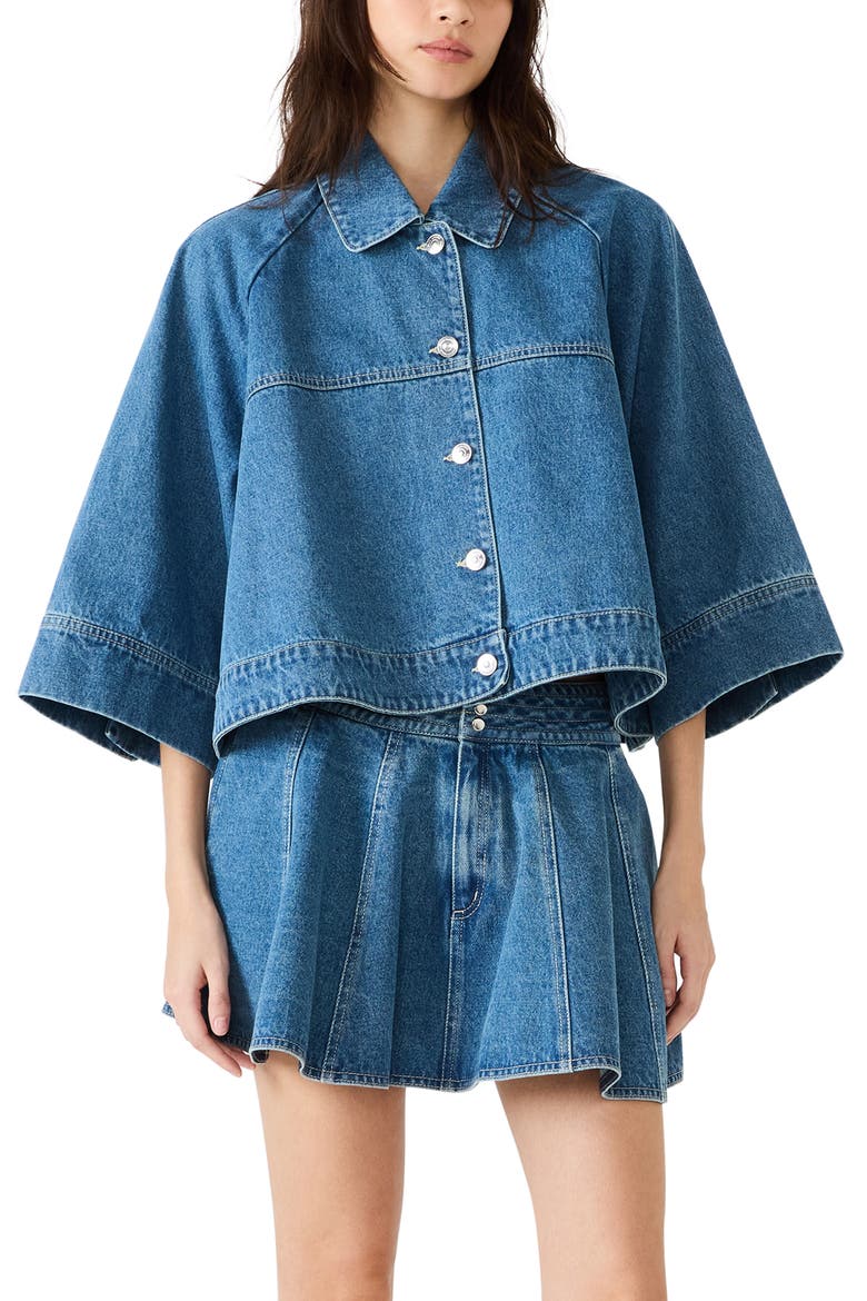 Rhode Denim Swing Jacket, Main, color, ARUBA BLUE