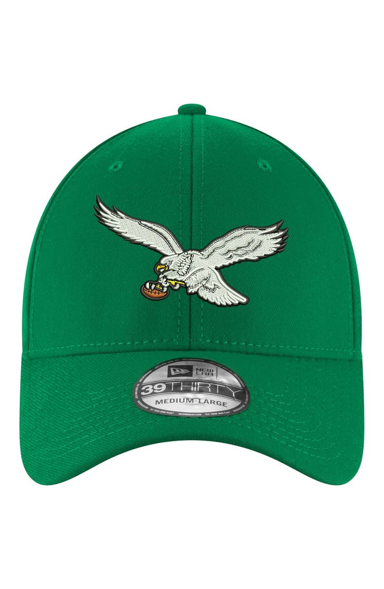 New Era Men's New Era Kelly Green Philadelphia Eagles Historic 39THIRTY Flex Hat, Alternate, color,