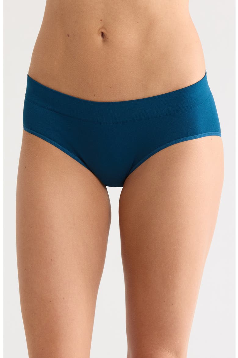 Everyday Assorted 5-Pack Seamless Hipster Briefs, Main, color, PINK QUILL MULTI