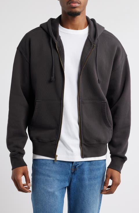 トップス everyone cotton zip up hoodie (NAVY) L Blank Full Zip Up Hoodie - Navy 400 GSM – House Of Blanks