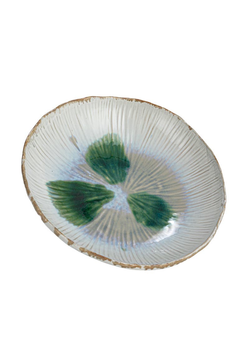 Bowl with Reactive Crackle Glaze, Main, color, White
