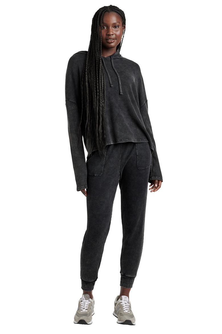 Jaime Thermal Hoodie, Alternate, color, BLACK WASH