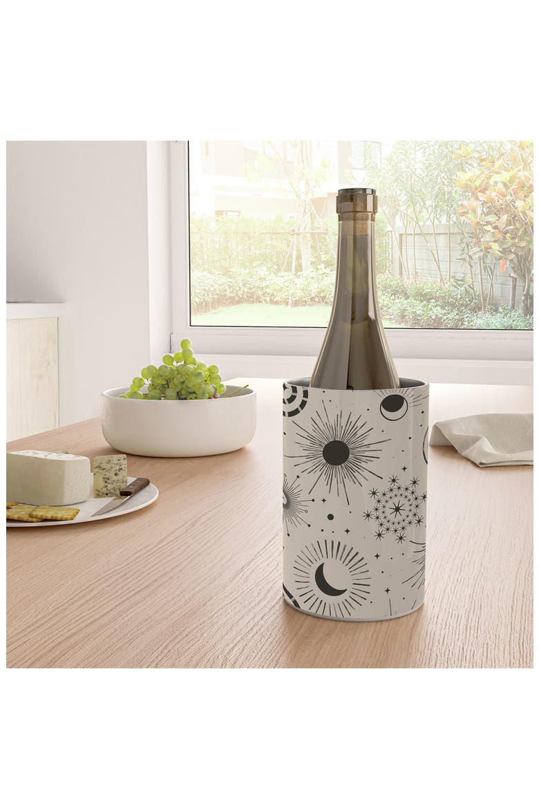 Holiday Moon & Sun Wine Chiller, Alternate, color, BEIGE