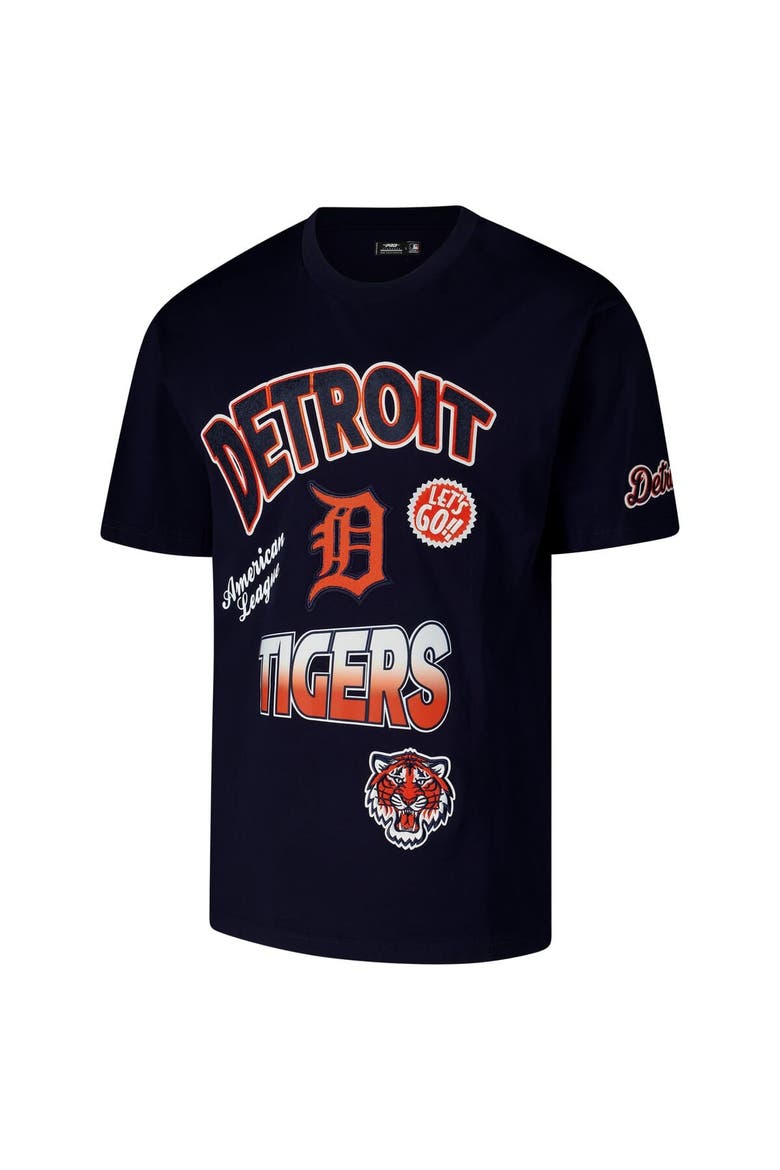 Men's Pro Standard Navy Detroit Tigers Turn It Up Dropped Shoulder T-Shirt, Alternate, color, Navy