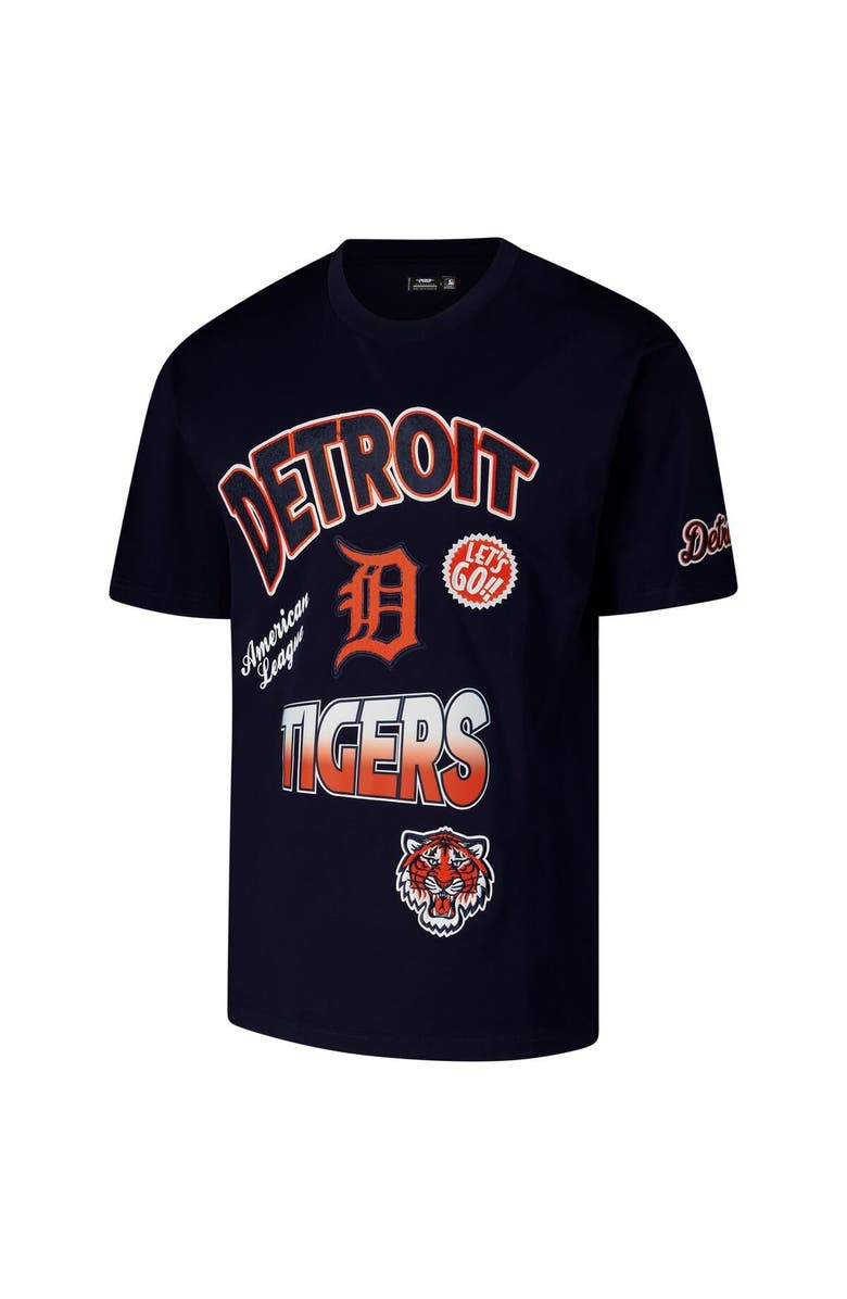 PRO STANDARD Men's Pro Standard Navy Detroit Tigers Turn It Up Dropped Shoulder T-Shirt, Alternate, color, Navy