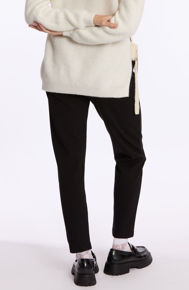 Cache Coeur Clark Maternity Carrot Trousers, Alternate, color, Black