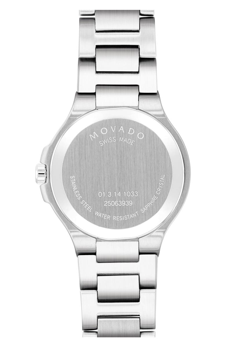 Movado Portofolio Museum Dot Bracelet Watch, 28mm, Alternate, color, Black