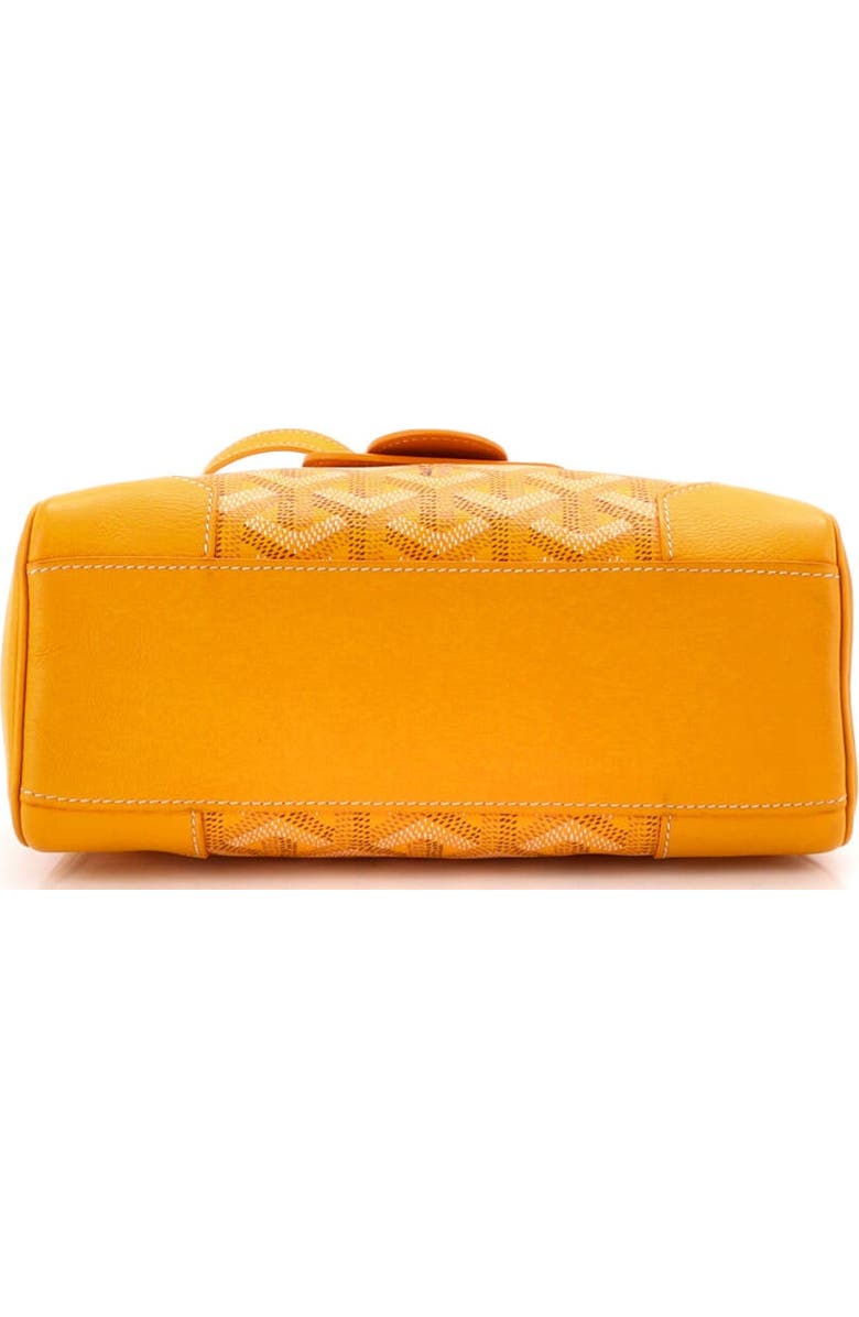 Pre-Owned Goyard Saigon Top Handle Bag Coated Canvas with Leather Mini, Alternate, color, Yellow