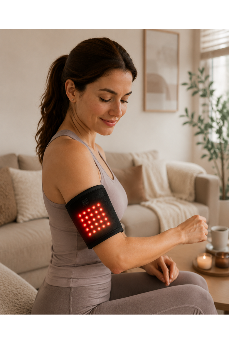 Red Light Therapy Arm & Elbow Wrap, Alternate, color, Black