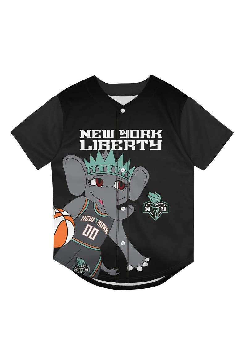Preschool Outerstuff  Black New York Liberty Mascot Friend Mesh Fashion Jersey, Alternate, color, Black