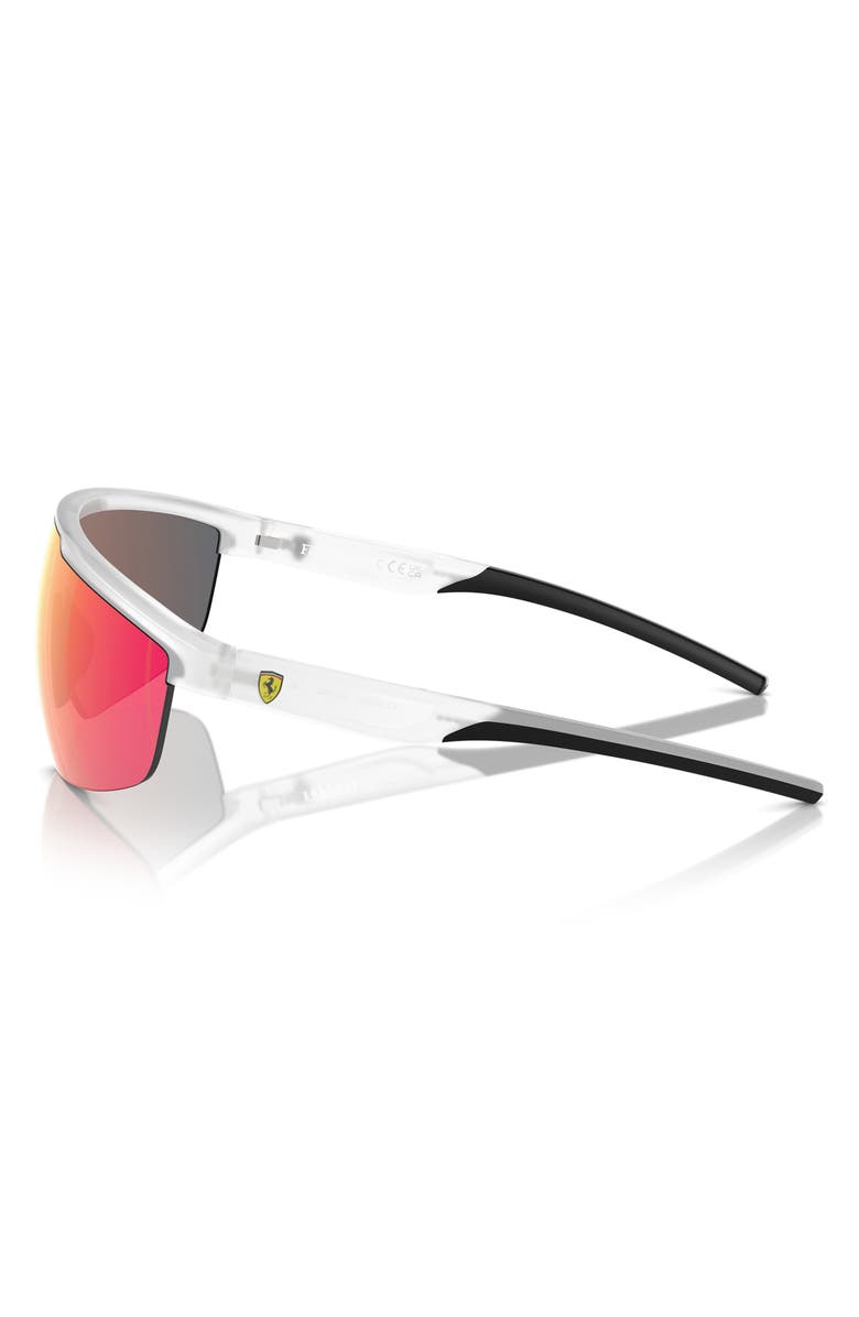Scuderia Ferrari 140mm Shield Sunglasses, Alternate, color, Opal Grey