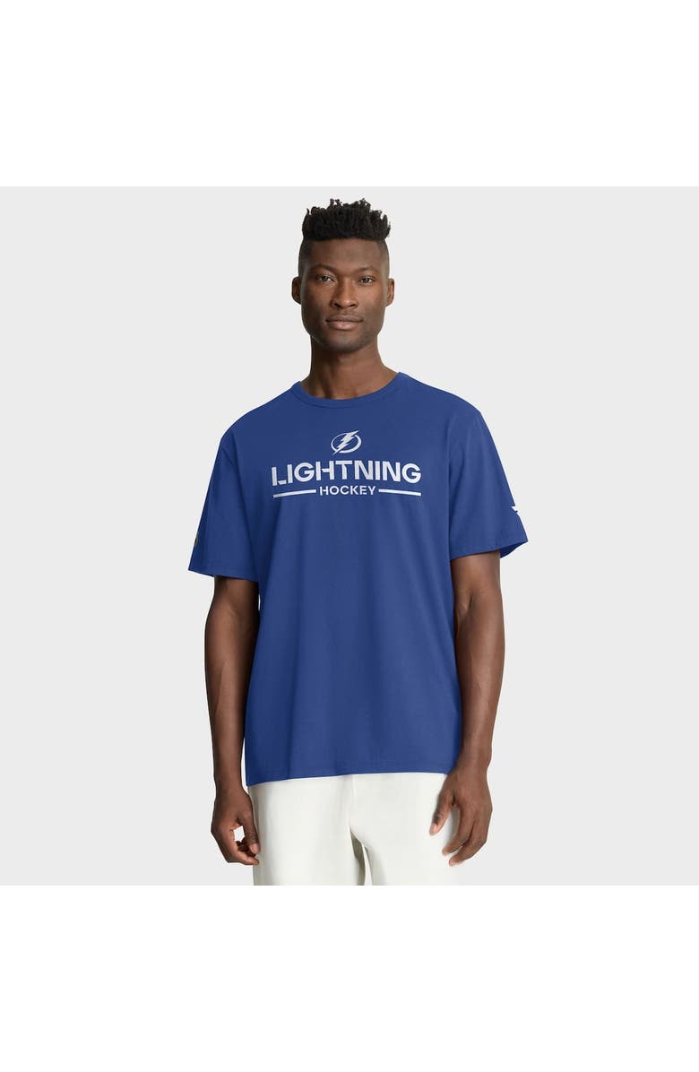 FANATICS Men's Fanatics Blue Tampa Bay Lightning Authentic Pro Primary T-Shirt, Alternate, color, Blue