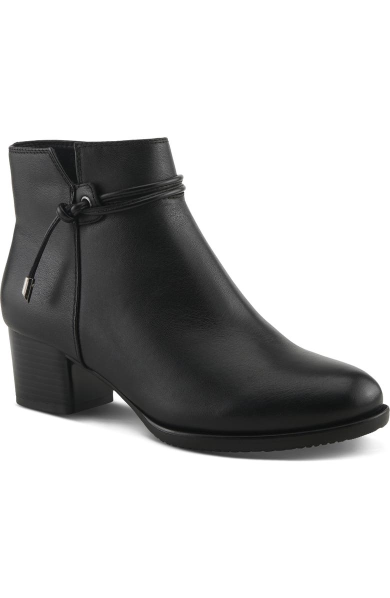 Spring Step The Reeder Block Heel Bootie, Main, color, Black